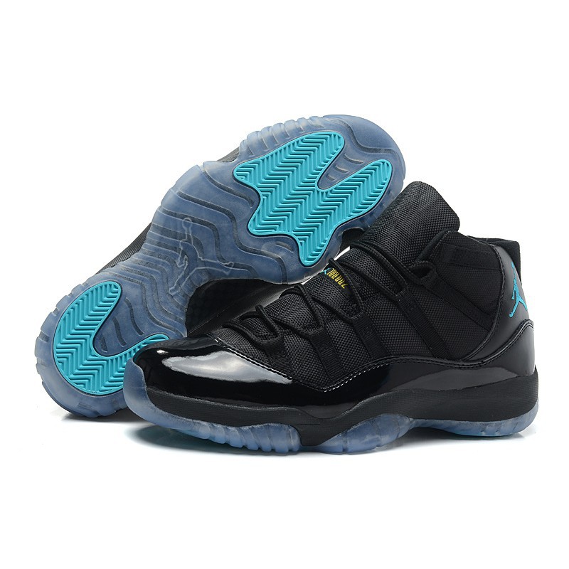 jordan 11s blue and black