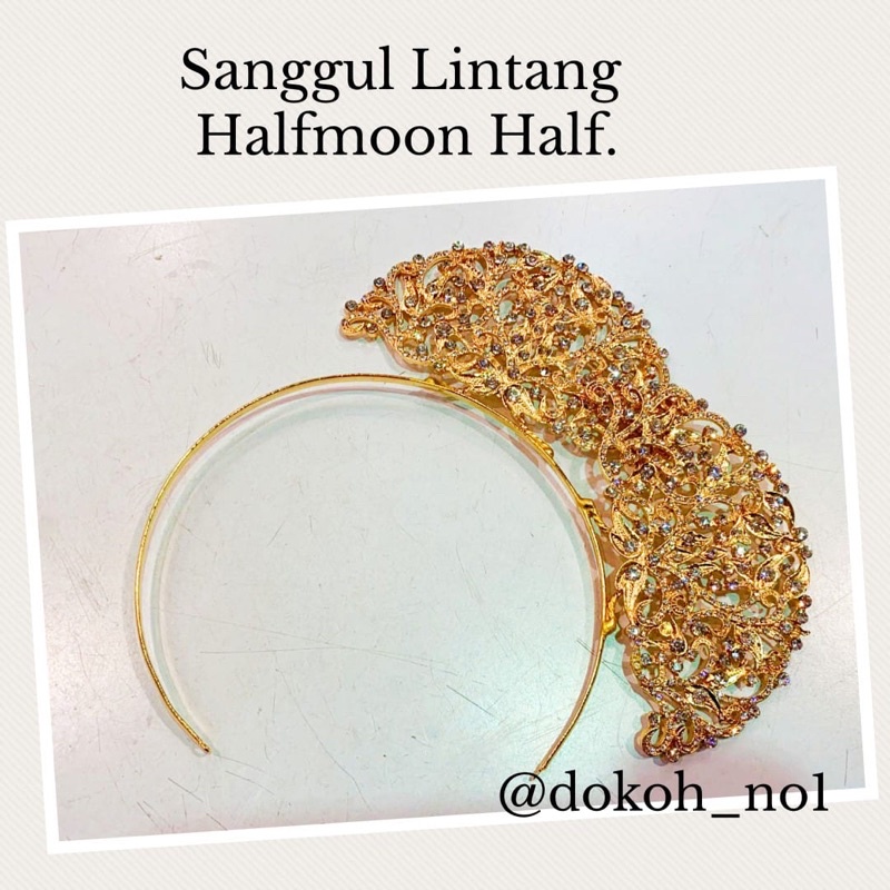 Tempah Khas Sanggul Lintang Halfmoon Half Custom Made Sanggul Lintang Headpieces For Traditional Malay Wedding Shopee Singapore