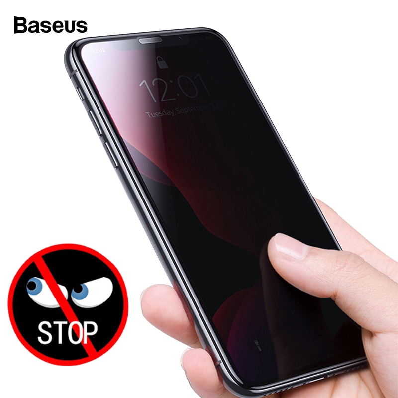 Baseus For Iphone 12 Mini 11 Pro Max X Xr Xs Max Privacy Anti Peeping Spy Screen Protectors Tempered Glass 2pcs Iphone12 Shopee Singapore