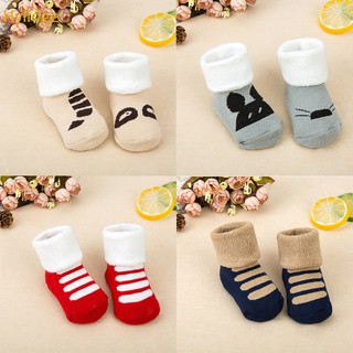 Winter Children Kids Christmas Socks Baby Socks Cotton Cute Cartoon Funny Socks for Infant Toddler Boy Girl Terry Socks #0