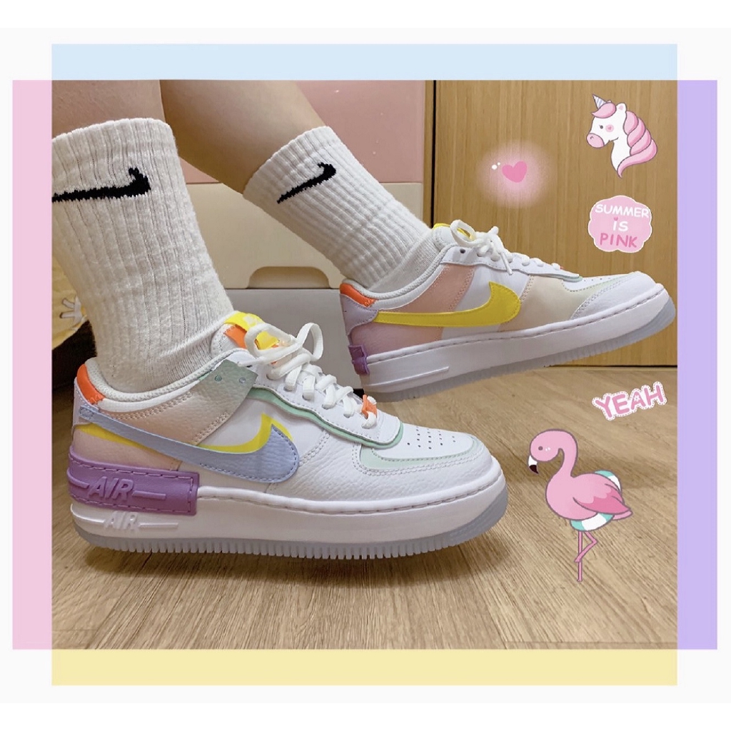 Genuine spot * Nike Air Force 1 Shadow AF1 macarons candy ...