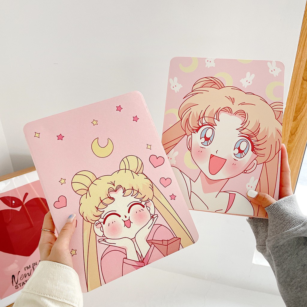 New Cartoon Cute Sailor Moon Protective Case For Ipad Air 1 2 3 Mini 4 5 Pro 2018 2019 2020 Cover With Pencil Holder Edx Shopee Singapore