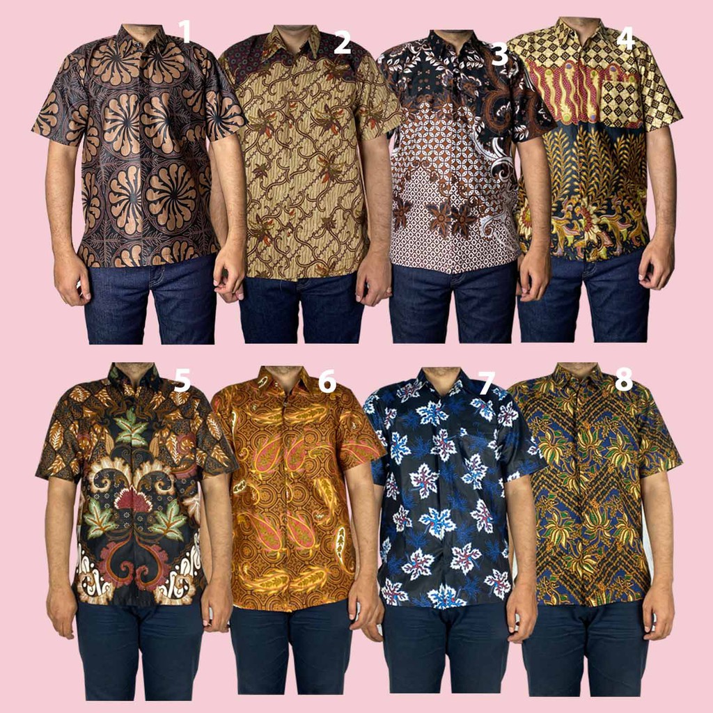 Shop Malaysia Indonesian Batik Shirt Male Javanese Batik Shirt Indonesian Batik Shirt M Xl Shopee Singapore