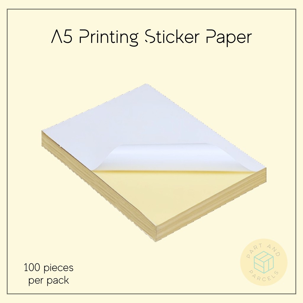 a5 size sticker paper