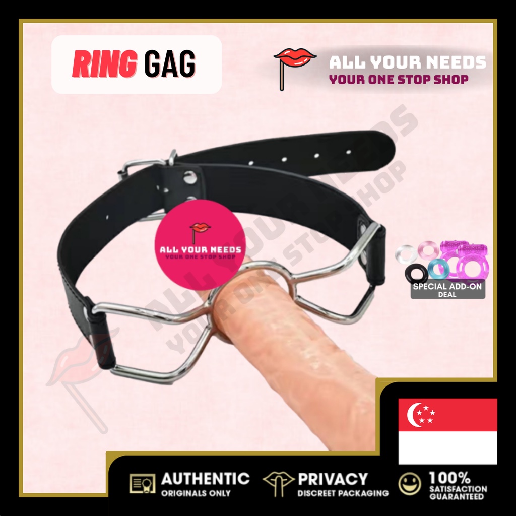 Bdsm Ring Gag Mouth Gag Slave Training Oral Sex Kink Bondage Shopee