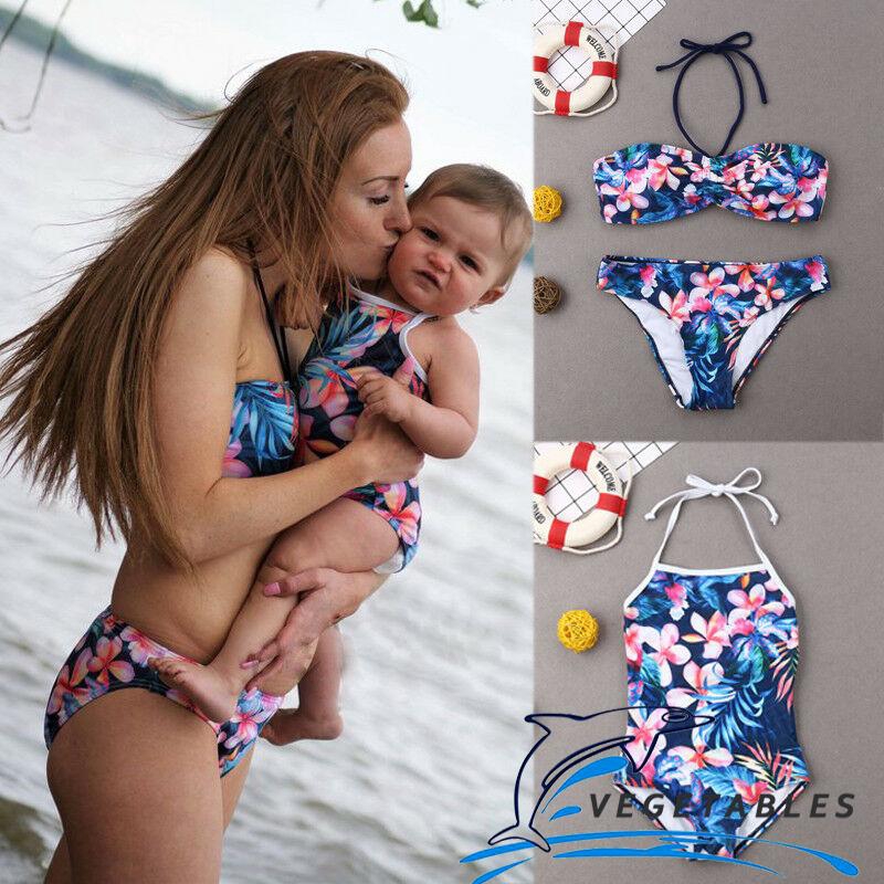 matching mother and daughter bikinis