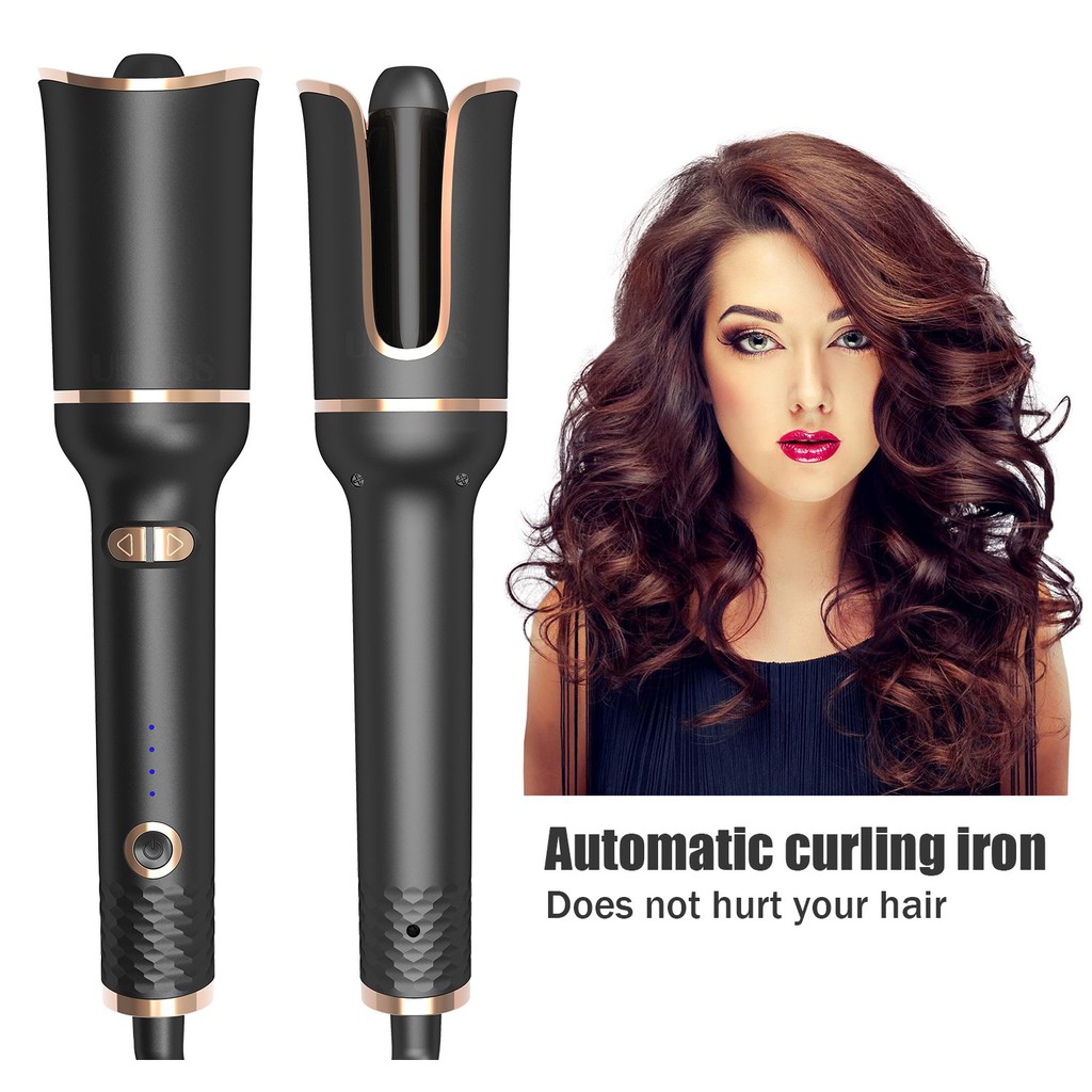 Professional Automatic Hair Curling Iron Magic Electric Spiral Hair Curler  Roller Curling Wand Ceramic Hair Styling Tool | Shopee Singapore