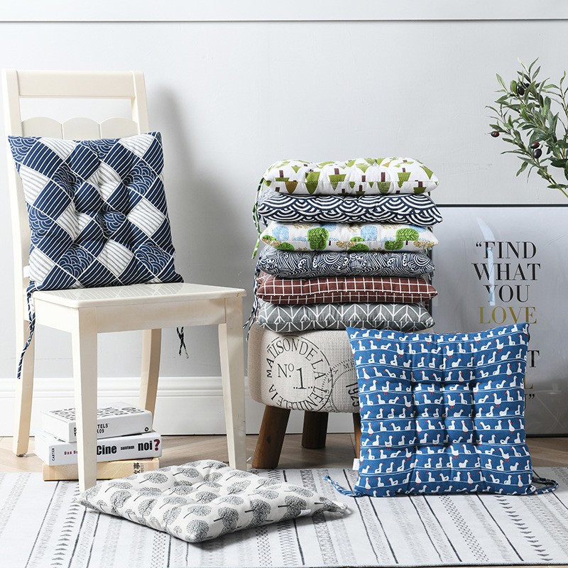 Washable Soft Chair Simple Seat Cushion Garden Office Chair Seat Pad