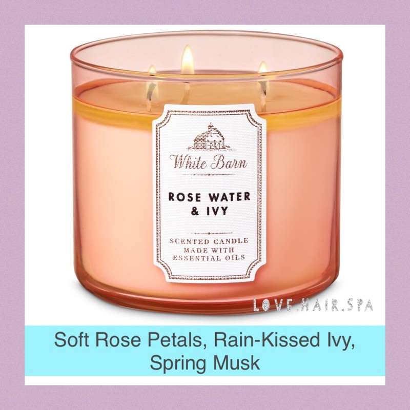 rose water ivy candle bath and body works