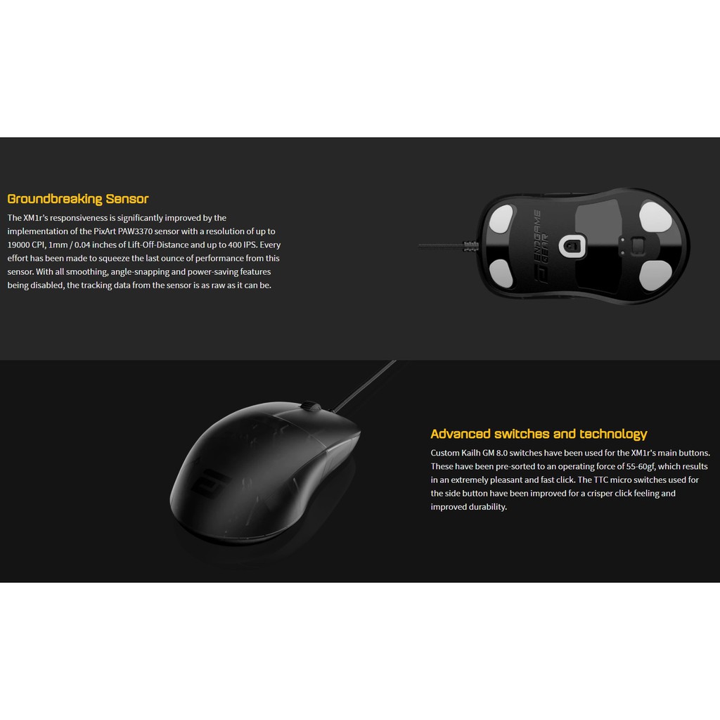 Shop Malaysia Ready Stock Endgame Gear Xm1r Gaming Mouse Dark Reflex Black Shopee Singapore