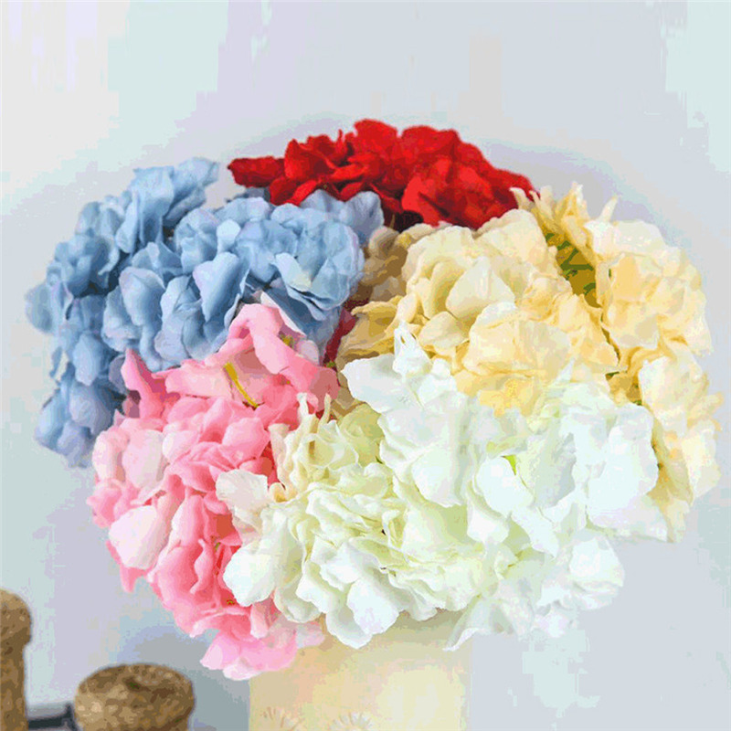 Ne Artificial Silk Hydrangea Flower With Stem Home Wedding Party Birthday Wall Road Lead Arch Flowers Decoration Shopee Singapore