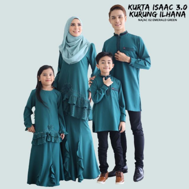Baju Raya Warna Turquoise