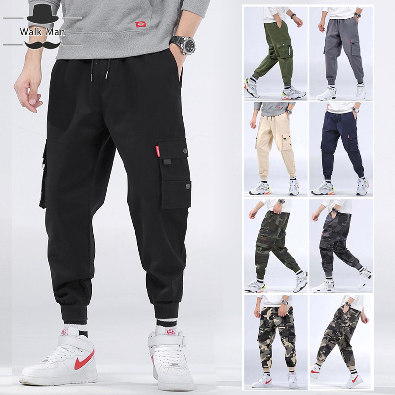 Men Loose Overalls Harem HipHop Jogger Sport Track Baggy Long Pants ...