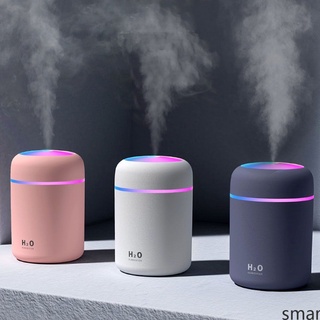 300ml Home Air Humidifier Diffuser Purifier Aromatherapy Car Humidifier With Colorful LED Light
