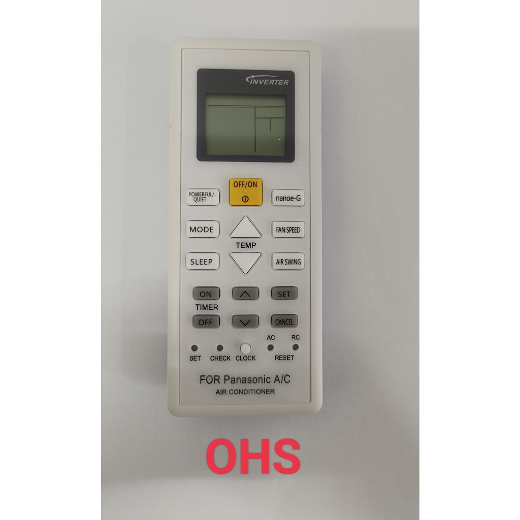 Panasonic Aircon Remote Control | Shopee Singapore