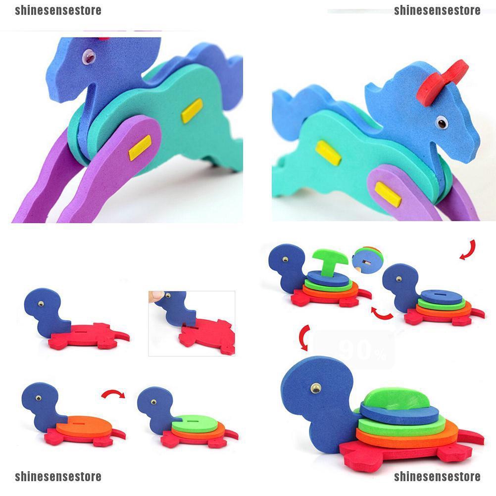 2pcs Children 3D Animal Puzzle Mini EVA Foam Educational Toys DIY Model Rando Shopee Singapore