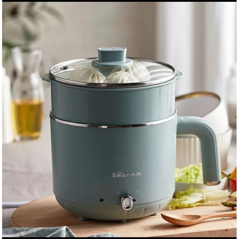Electric Rice Cooker 1.2L Mini Stainless Steel Inner Portable Electric Mini Rice Cooker Stainless Steel Inner Pot