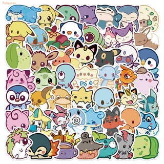 50 25 10pcs cartoon waterproof pokemon graffiti stickers for laptop luggage skateboard decal shopee singapore
