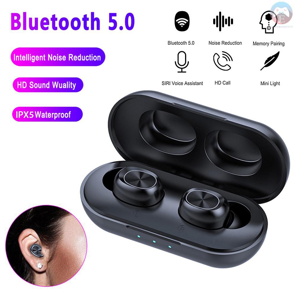 b5 tws bluetooth wireless earphone 5.0