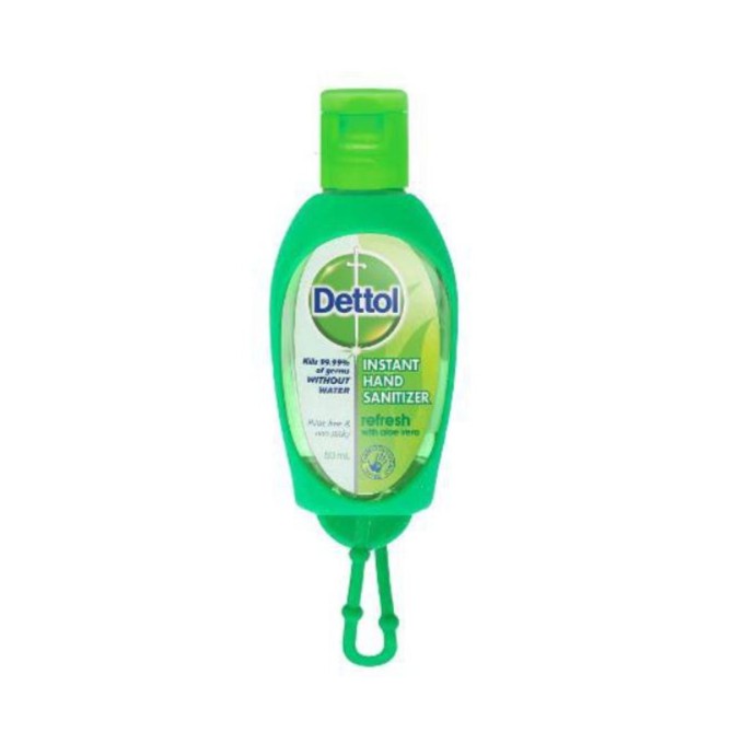 Dettol Anti-bacterial Hand Sanitizer Refresh 50ml + free