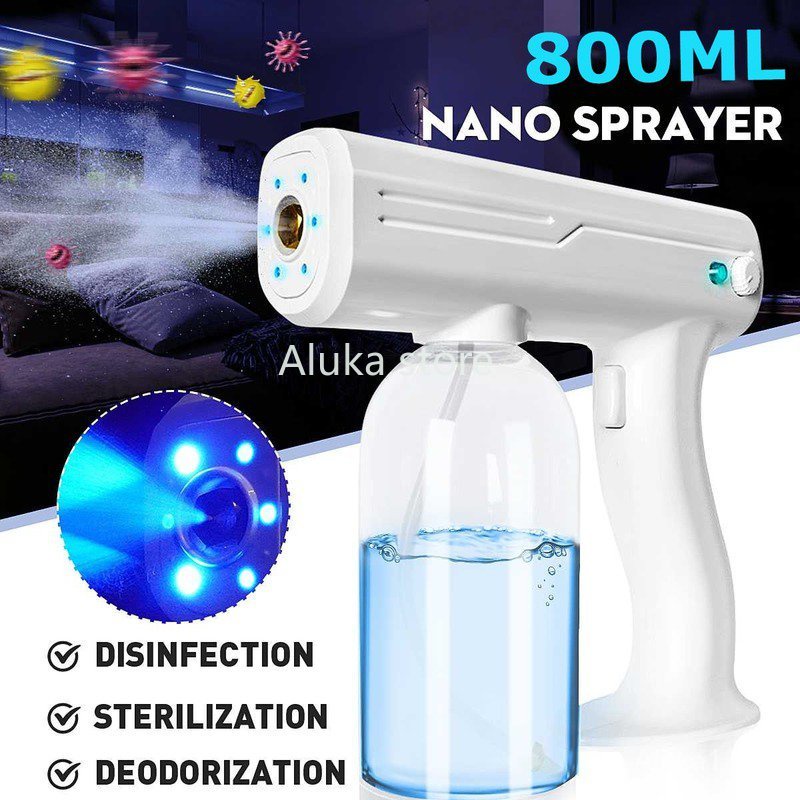 Bluray Nanosteam Gun 800ML Wireless Charging fogging Machine wireless fogging machine blue