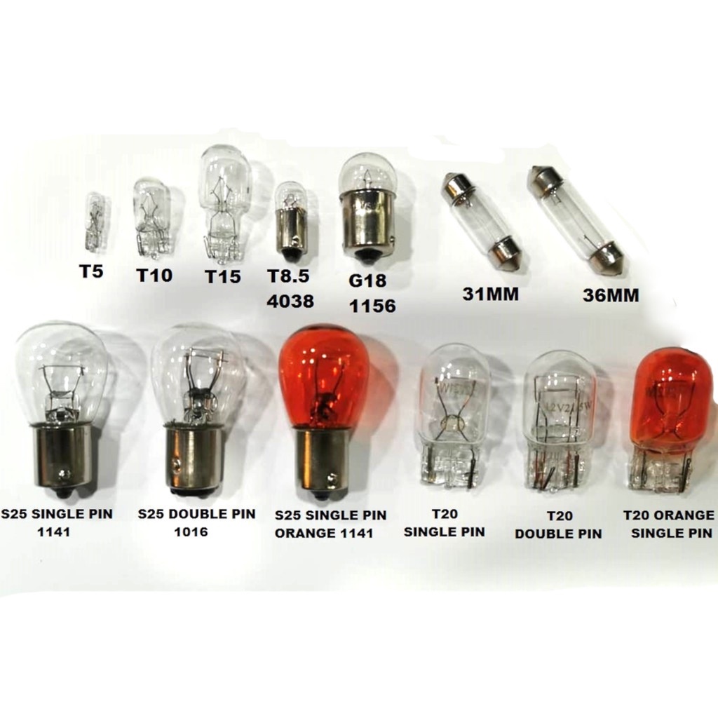 2 pcs t20 t15 t10 t5 12v21/5w 1016 bulb (1891) Shopee Singapore