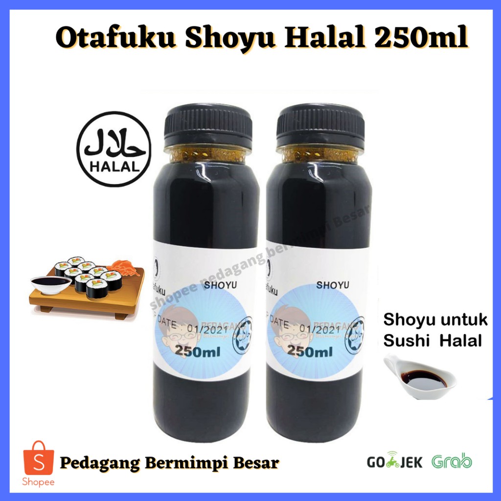 Otafuku Shoyu Halal 250ml Soy Sauce Halal Shoyu Sushi Halal