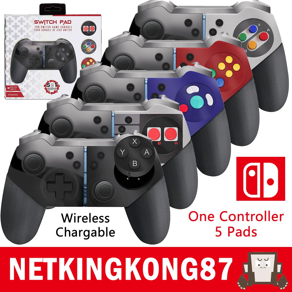 Emio Pad 5 In1 Wireless Controller for Nintendo Switch Shopee Singapore