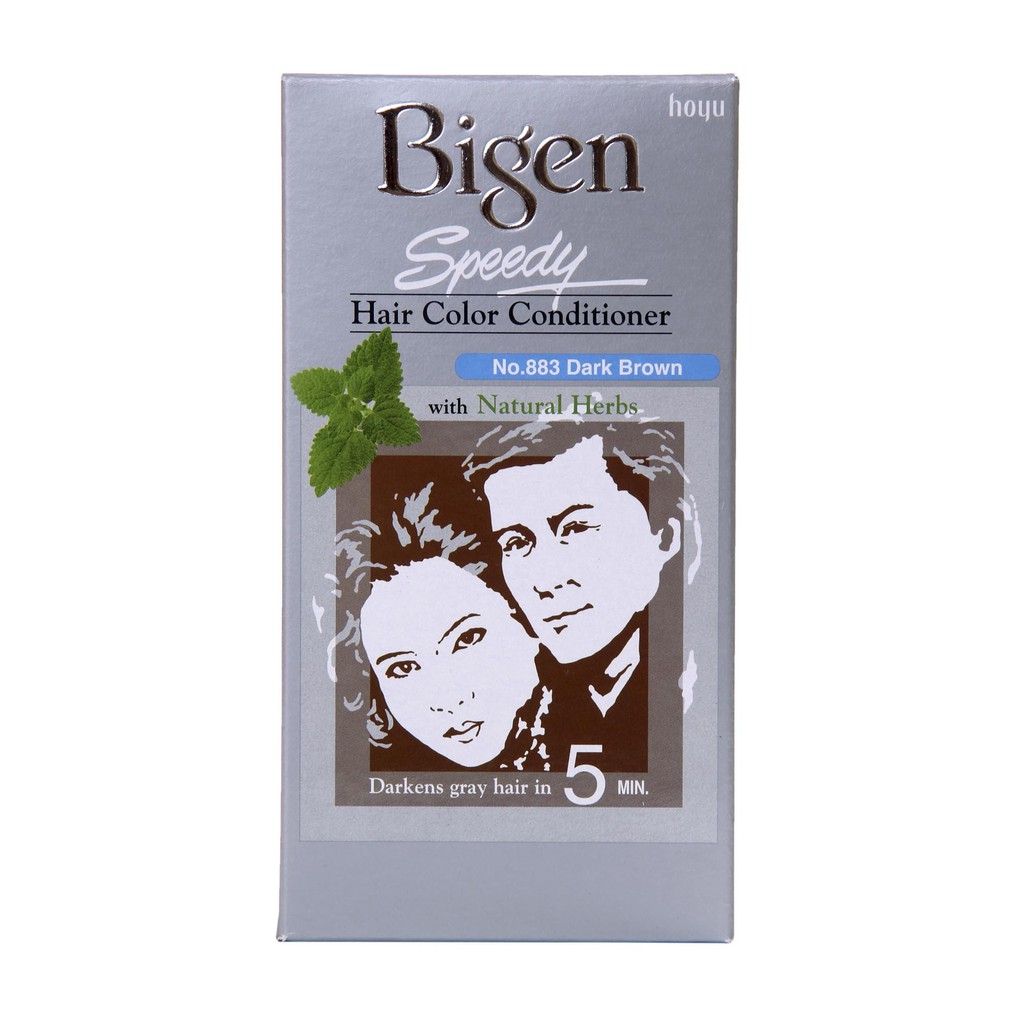 Bigen Hair Color Conditioner With Natural Herbs Dark Brown 883