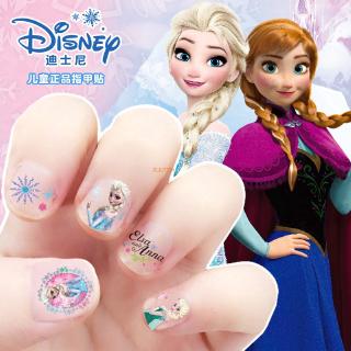 Frozen Elsa Anna Makeup Toys Nail Stickers Disney snow White Princess Sophia Mickey Minnie kids earrings Sticker Toys
