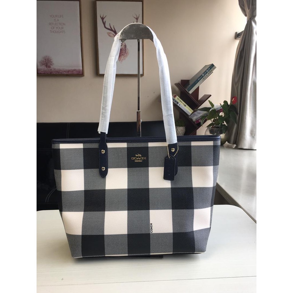 coach plaid handbags