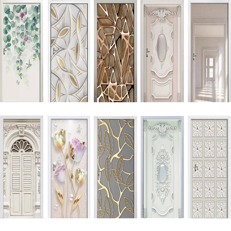 Door Stickers Home Decor Door Wrap Wall Sticker Mural Wallpaper Poster