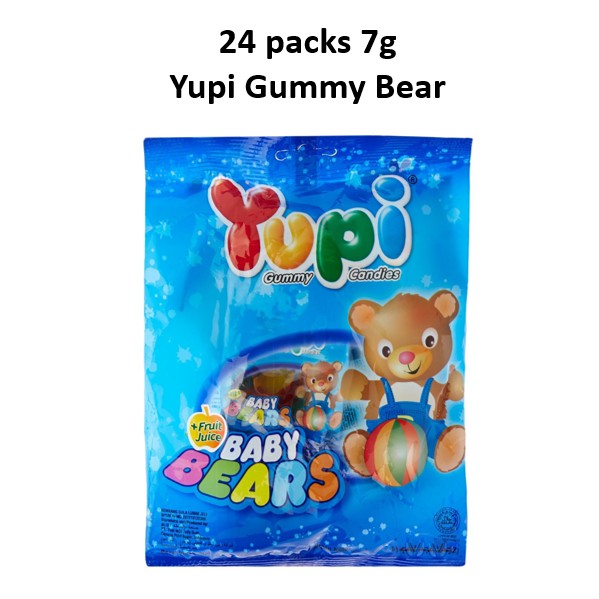 (7g x 24packs) Yupi Gummy Bear Shopee Singapore