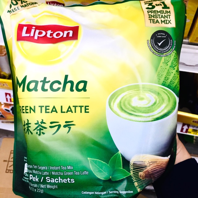 Lipton Matcha Green Tea Latte 3 In 1 Shopee Singapore