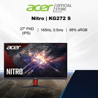 Acer KG272 S 27” Full IPS HD Gaming Monitor with 165Hz Refresh Rate and 0.5ms Response Time