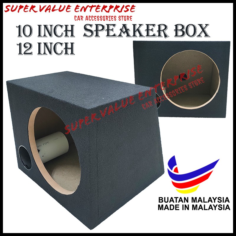 Shop Malaysia Car Round Subwoofer Box Woofer Box 10 12 Inch Car Speaker Woofer Box Speakerbox Subwoofer Round Slot Shopee Singapore