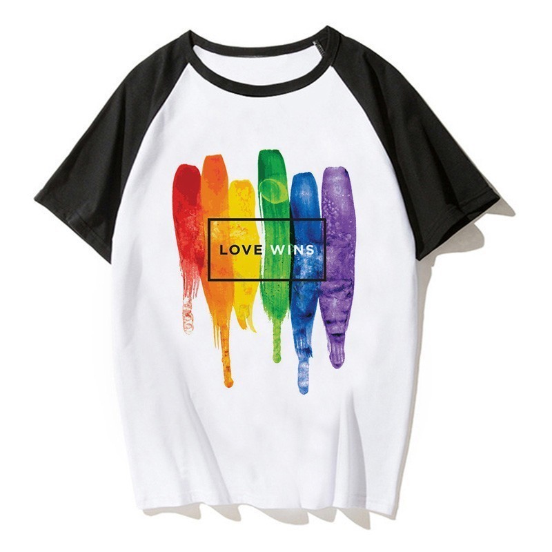 Gay Pride Shirt Lesbian Rainbow Lgbt Tshirt Print T Shirt Man Tee T Shirt Unisex Love Is Love Lgbt Shopee Singapore - rainbow motorcycle t shirt roblox