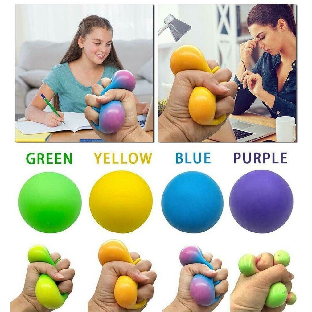 Squishy Sensory Stress Reliever Ball Toy Autism Squeeze Anxiety Fidget Relief Bubble Store