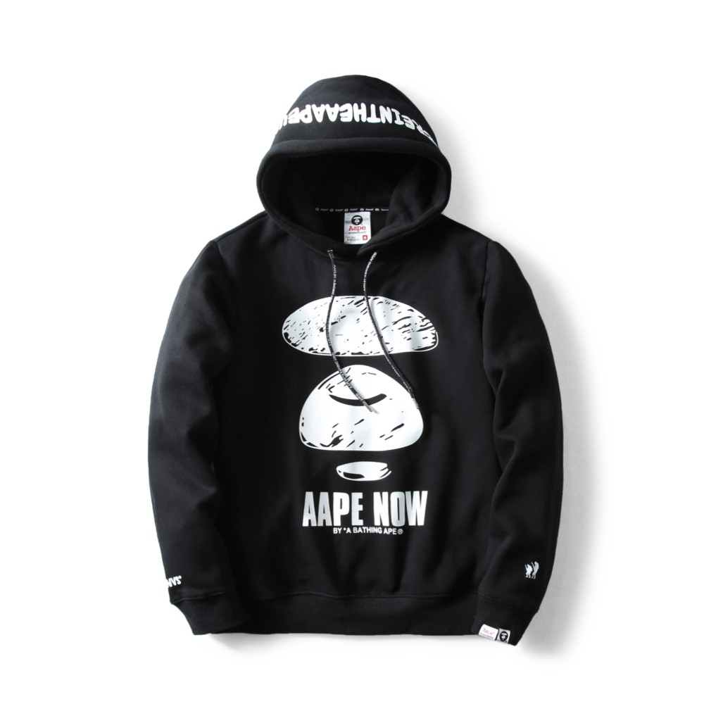 aape hoodie black