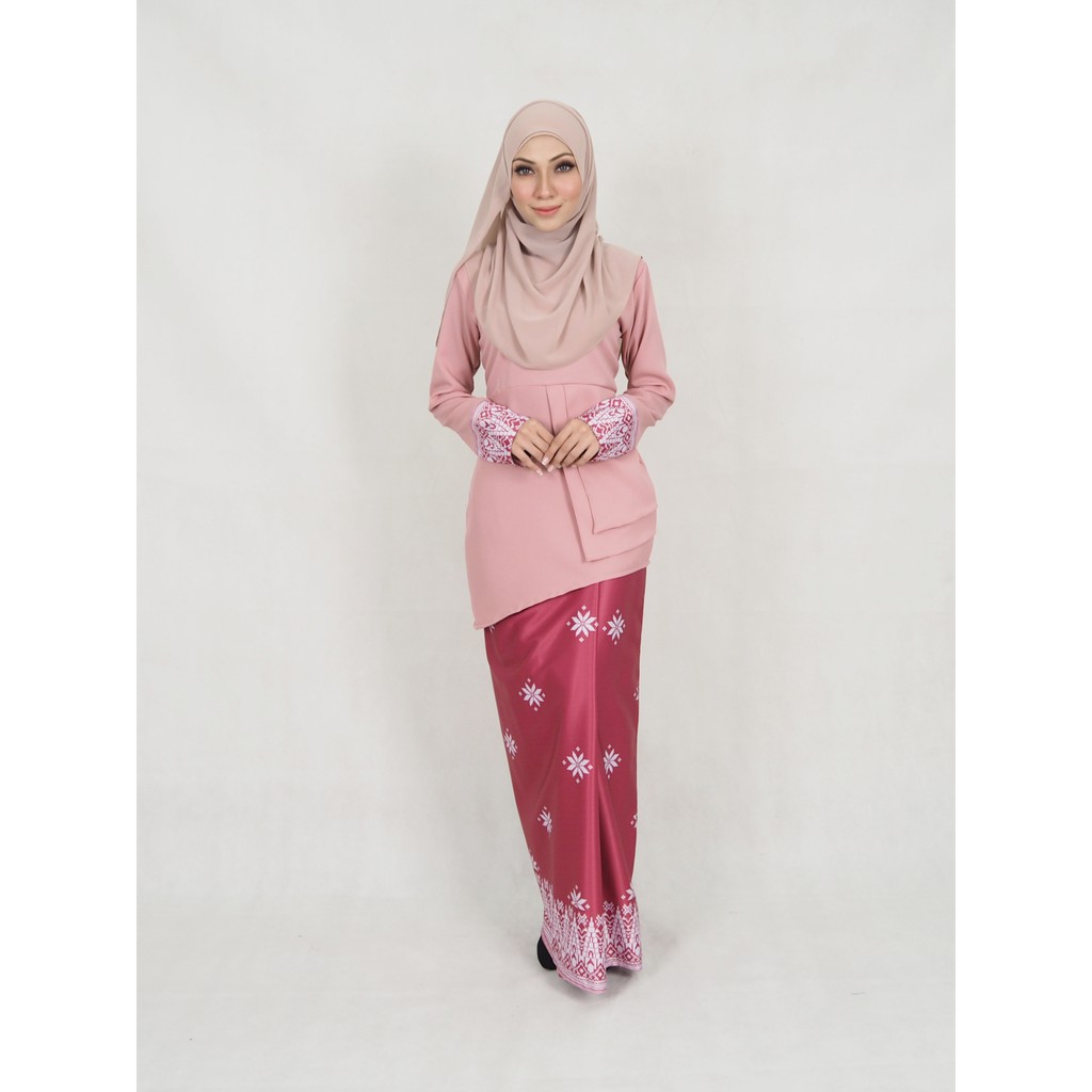 Misha Songket  Printed Baju  Kurung Shopee Singapore