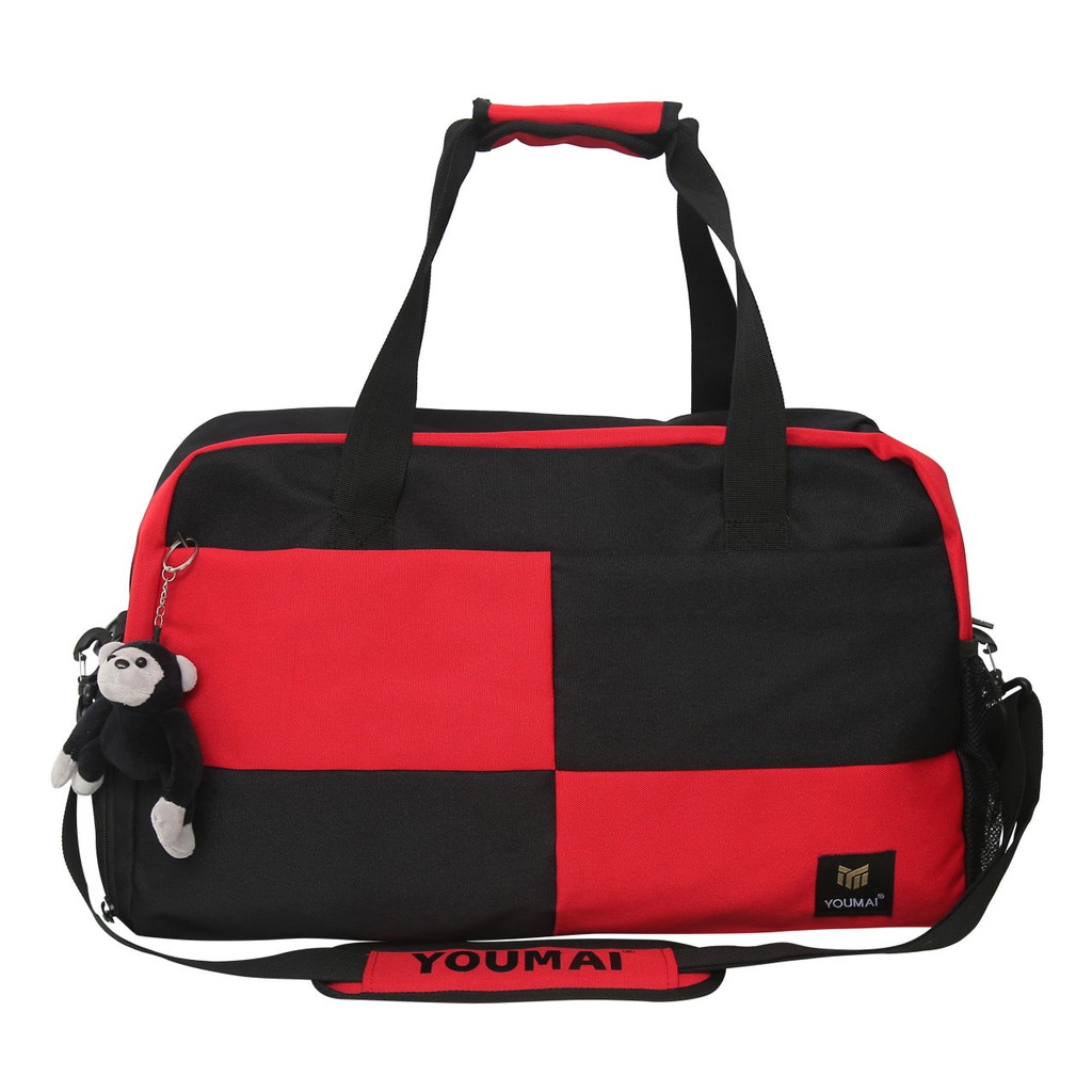 With Shoe Storage Travel Duffel Bag Korean Fashion Luggage Duffle Bag Hand Carry Large Capacity Weekender Bag Casual Waterproof Dry Wet Item Separation Gym Bag For Men Suitable for crossbody shoulder