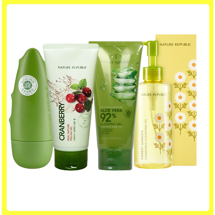 cleansing with aloe vera gel