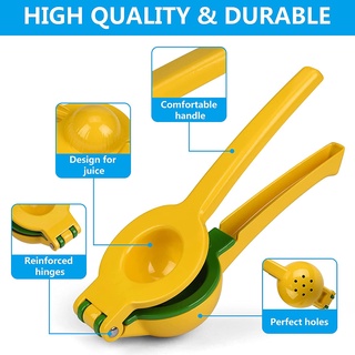 Manual Juicer Lemon Lime Squeezer, Easy to Use Hand Press 2-in-1 Fruit Juicer, Fastest Extraction Citrus Press #7