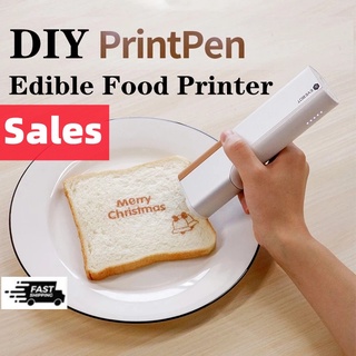 EVEBOT Wireless Printer PrintPen Coffee Print Portable Inkjet Printer Handheld DIY Edible Food Printer in Bread Cake Machine