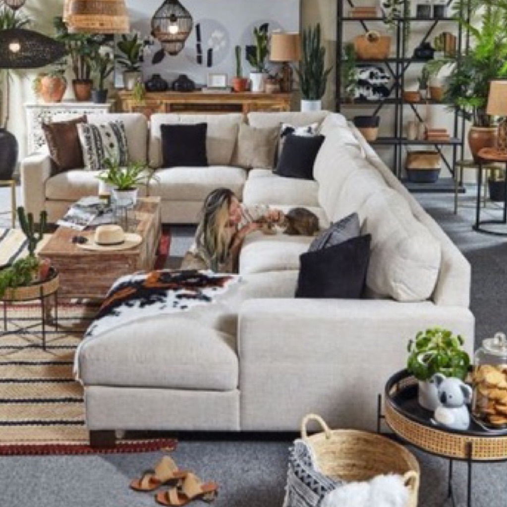 SG FURNITURE Colburn LShape Sofa Shopee Singapore