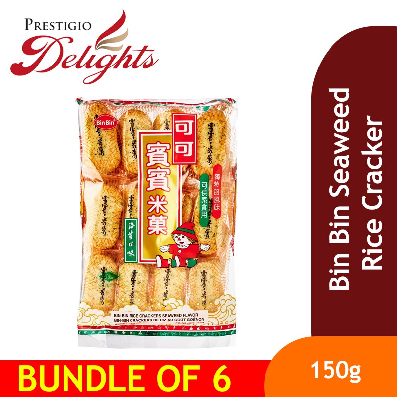 Bin Bin Seaweed Rice Cracker Bundle Of 6 Shopee Singapore