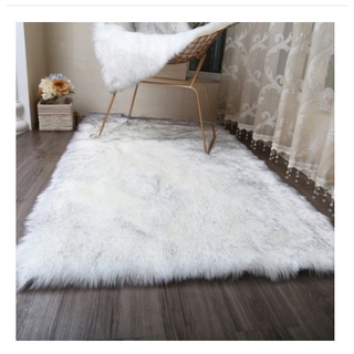 Plush Rug Bedroom Bedside Floor Mats Living Room Coffee Table Pad Imitation Wool Shopee Singapore