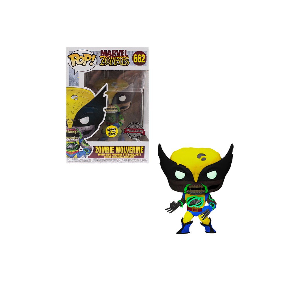 wolverine zombie funko pop glow in the dark