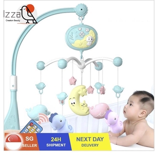 Infant Crib Bell Kids Crib Musical Mobile Cot Music Baby Rattles 1500Content 