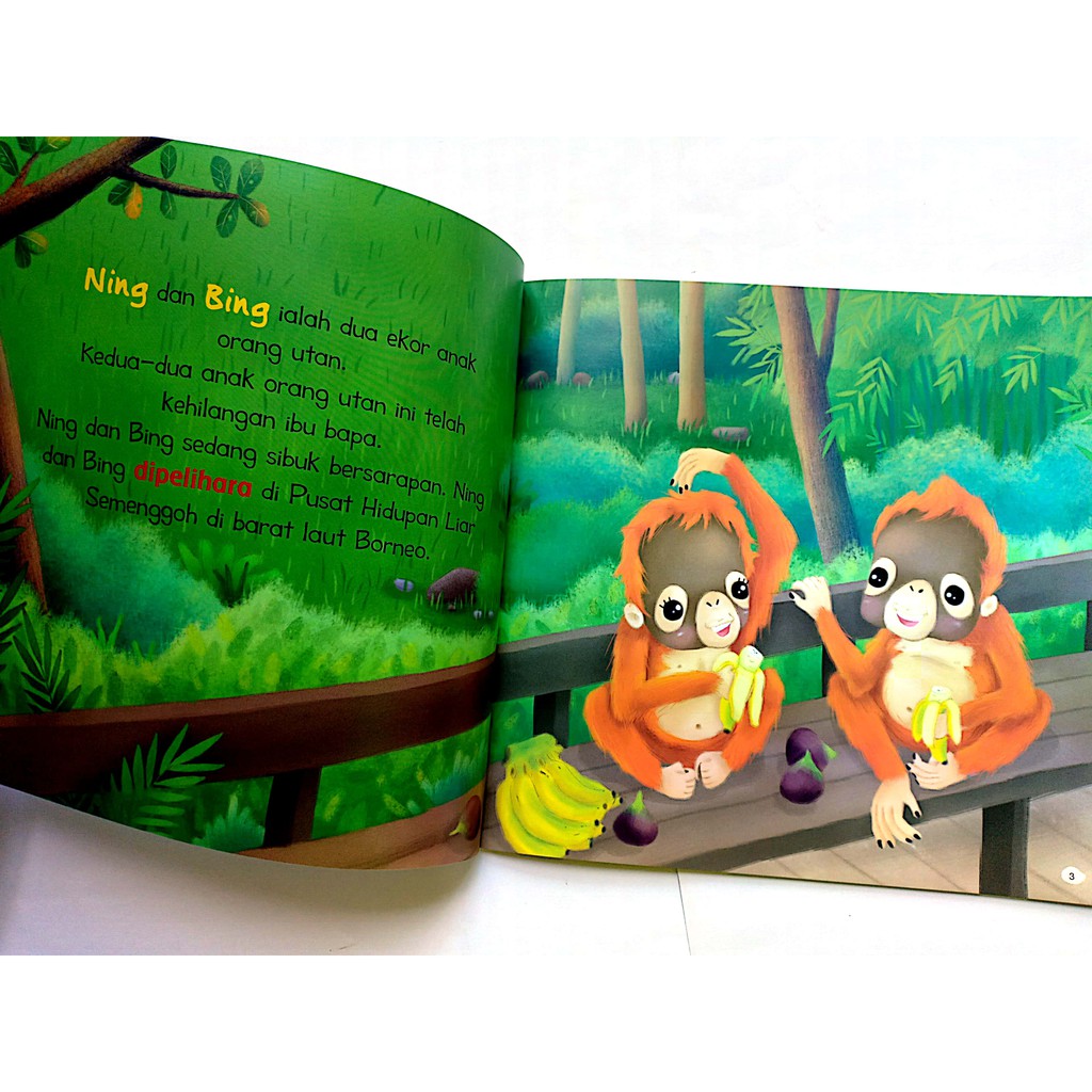 Bpm) Haiwan World Story Book Illustration Story / Protective 